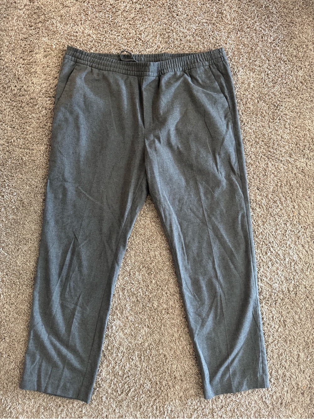 Men's Gray H&M Elastic waist Dress Pants